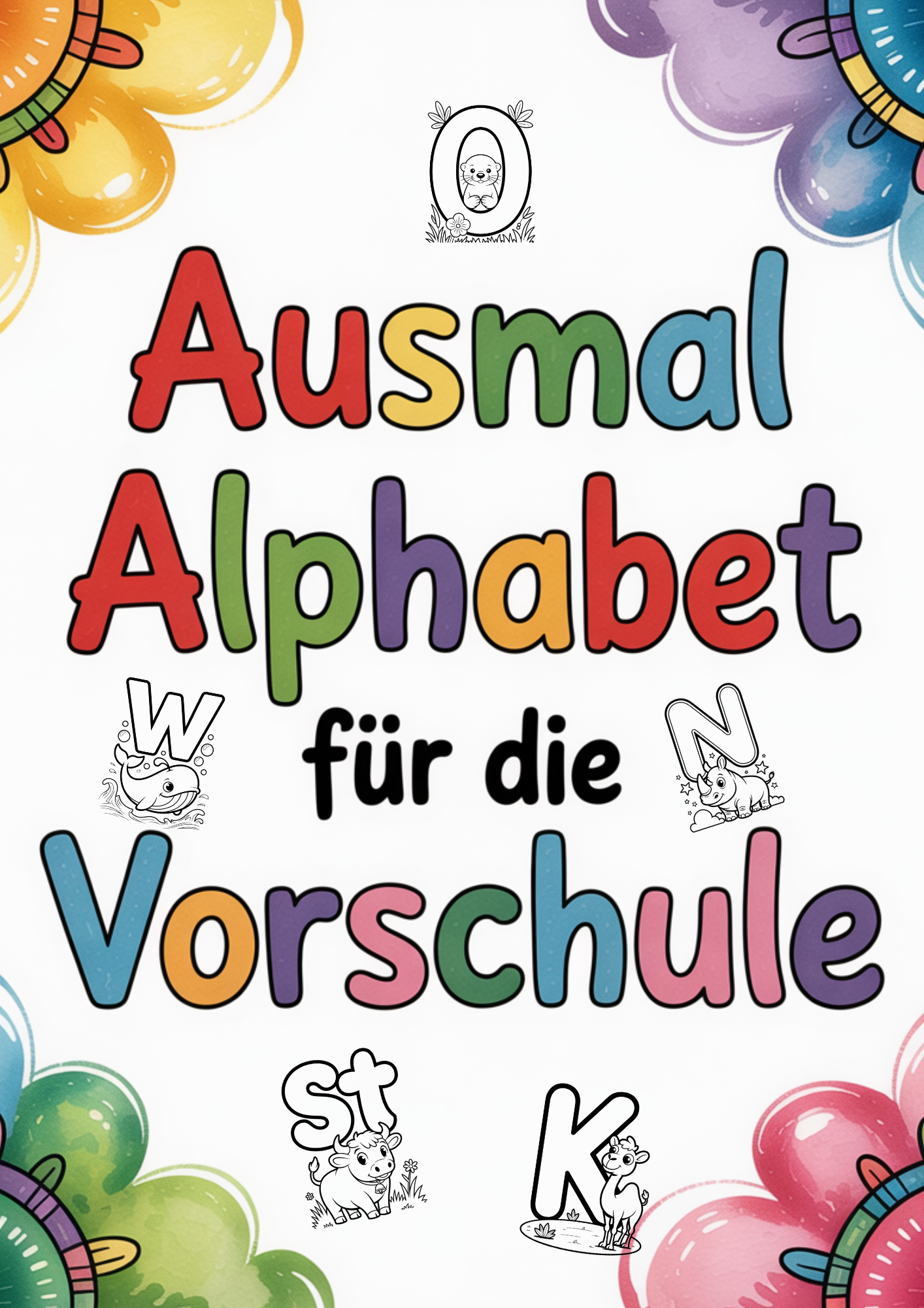 Lautalphabet zum Ausmalen für die Vorschule und den Schulstart